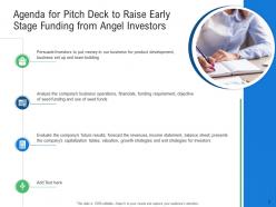 Pitch Deck To Raise Early Stage Funding From Angel Investors Powerpoint Presentation Slides