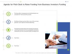Pitch deck to raise funding from business investors funding ppt template