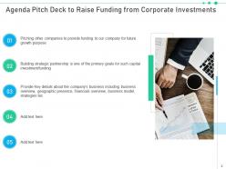 Pitch deck to raise funding from corporate investments ppt template