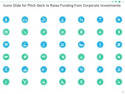 Pitch deck to raise funding from corporate investments ppt template