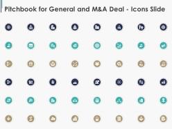 Pitchbook for general and m and a deal icons slide ppt inspiration