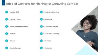 Pitching for consulting services powerpoint presentation slides