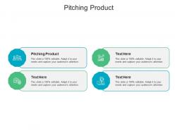 Pitching product ppt powerpoint presentation infographics example cpb