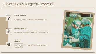 Pituitary Tumor Surgery Craniotomy PPT Template ACP Designed Engaging