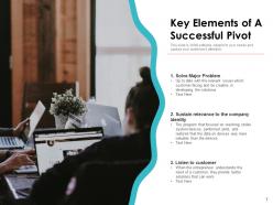 Pivot Elements Successful Business Success Commitment