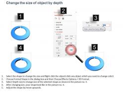 Pj circular blue arrow cycle diagram powerpoint template