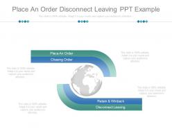 Place an order disconnect leaving ppt example