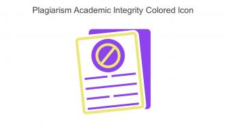 Plagiarism Academic Integrity Colored Icon In Powerpoint Pptx Png And Editable Eps Format