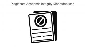 Plagiarism Academic Integrity Monotone Icon In Powerpoint Pptx Png And Editable Eps Format