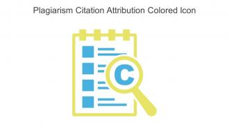 Plagiarism Citation Attribution Colored Icon In Powerpoint Pptx Png And Editable Eps Format