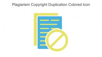Plagiarism Copyright Duplication Colored Icon In Powerpoint Pptx Png And Editable Eps Format
