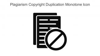 Plagiarism Copyright Duplication Monotone Icon In Powerpoint Pptx Png And Editable Eps Format