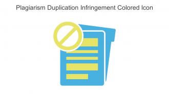 Plagiarism Duplication Infringement Colored Icon In Powerpoint Pptx Png And Editable Eps Format