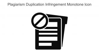 Plagiarism Duplication Infringement Monotone Icon In Powerpoint Pptx Png And Editable Eps Format