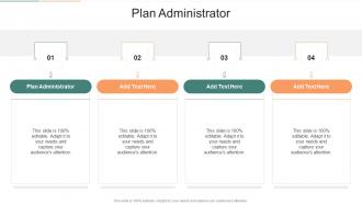 Plan Administrator In Powerpoint And Google Slides Cpb