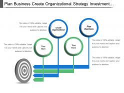 Plan business create organizational strategy investment sourcing