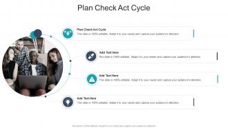 Plan Check Act Cycle In Powerpoint And Google Slides Cpb