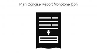 Plan Concise Report Monotone Icon In Powerpoint Pptx Png And Editable Eps Format