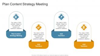 Plan Content Strategy Meeting In Powerpoint And Google Slides Cpb