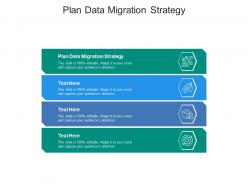 Plan data migration strategy ppt powerpoint presentation portfolio brochure cpb