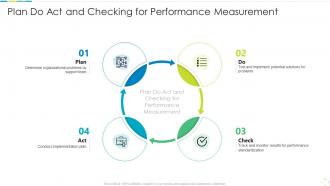 Plan do act and checking for performance measurement