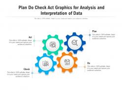 Plan do check act graphics for analysis and interpretation of data infographic template
