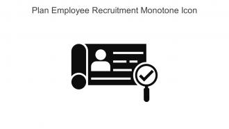 Plan Employee Recruitment Monotone Icon In Powerpoint Pptx Png And Editable Eps Format