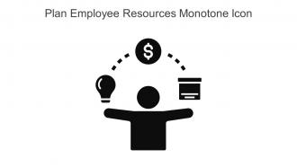 Plan Employee Resources Monotone Icon Icon In Powerpoint Pptx Png And Editable Eps Format
