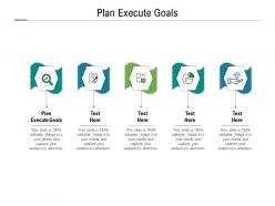 Plan execute goals ppt powerpoint presentation inspiration show cpb