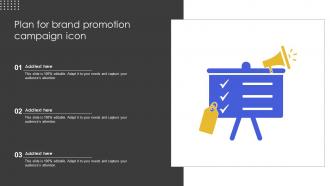 Plan For Brand Promotion Campaign Icon