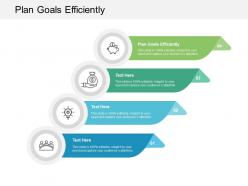 Plan goals efficiently ppt powerpoint presentation inspiration ideas cpb
