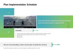 Plan implementation schedule ppt powerpoint presentation infographics summary