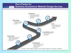 Plan of action for business ecommerce website design services ppt file elements