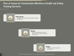 Plan of action for construction workforce health and safety training services ppt model