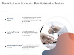Plan of action for conversion rate optimization services ppt powerpoint presentation inspiration