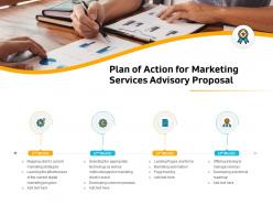 Plan of action for marketing services advisory proposal ppt file display