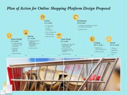 Plan Of Action For Online Shopping Platform Design Proposal Ppt Powerpoint Clipart