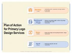 Plan of action for primary logo design services ppt powerpoint presentation gallery files