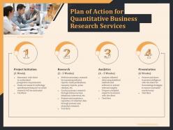 Plan of action for quantitative business research services ppt file display