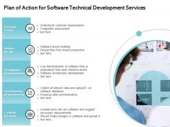 Plan of action for software technical development services ppt file elements