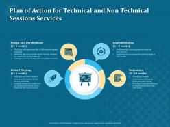 Plan of action for technical and non technical sessions services ppt infographics