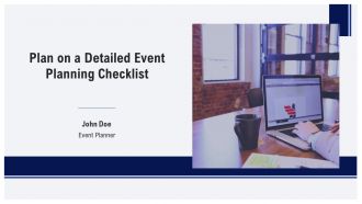Plan On A Detailed Event Planning Checklist PPT Information AT