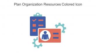 Plan Organization Resources Colored Icon Icon In Powerpoint Pptx Png And Editable Eps Format