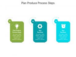 Plan produce process steps ppt powerpoint presentation icon graphics cpb