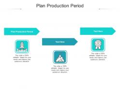 Plan production period ppt powerpoint presentation layouts slideshow cpb