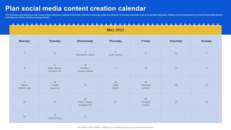 Plan Social Media Content Creation Calendar Introduction To Micromarketing Customer MKT SS V