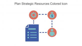 Plan Strategic Resources Colored Icon Icon In Powerpoint Pptx Png And Editable Eps Format