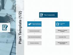 Plan template response plan evacuation plan ppt powerpoint presentation file slide portrait