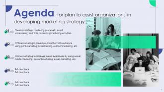 Plan To Assist Organizations In Developing Marketing Strategy MKT CD V Template Captivating