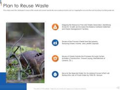 Plan to reuse waste municipal solid waste management ppt background